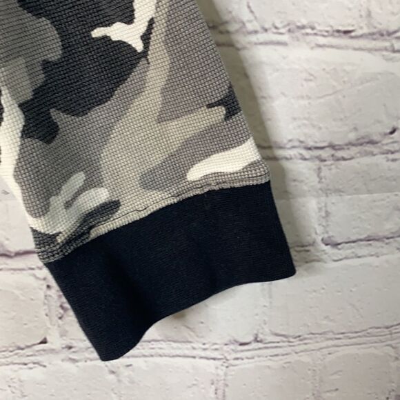 Avirex Camo Crew Thermal‎ Long Sleeve Grey /Black M - Picture 6 of 10